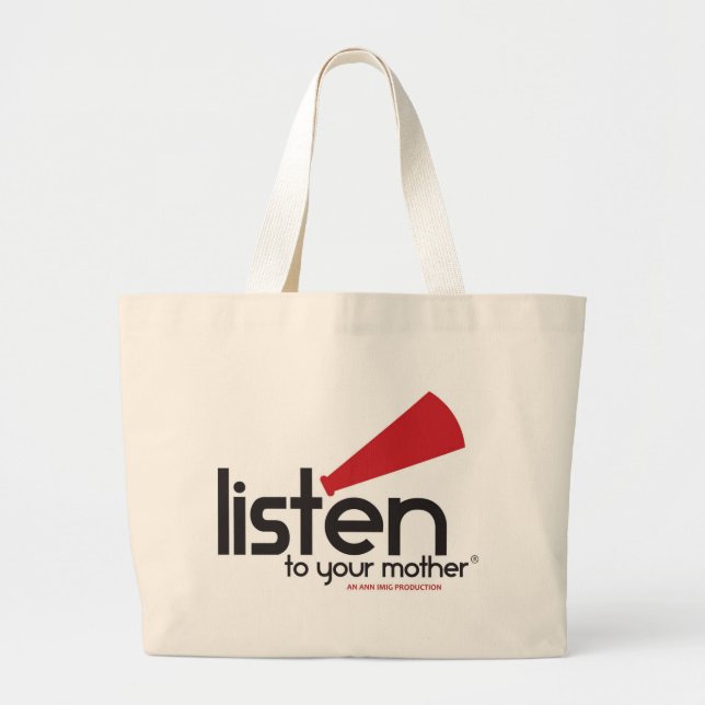 Grand Tote Bag Écoutez vos cadeaux de mère (Devant)