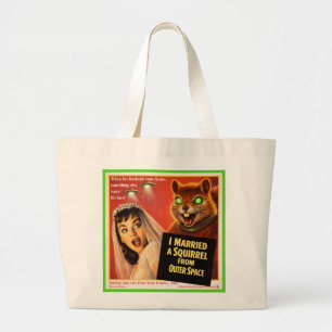 Grand Tote Bag Écureuil de l'espace