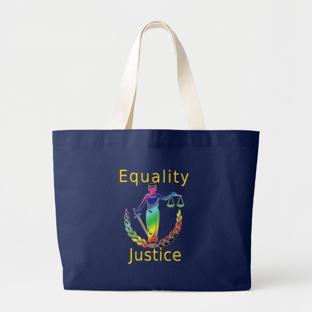 Grand Tote Bag Égalité et justice (Devant)
