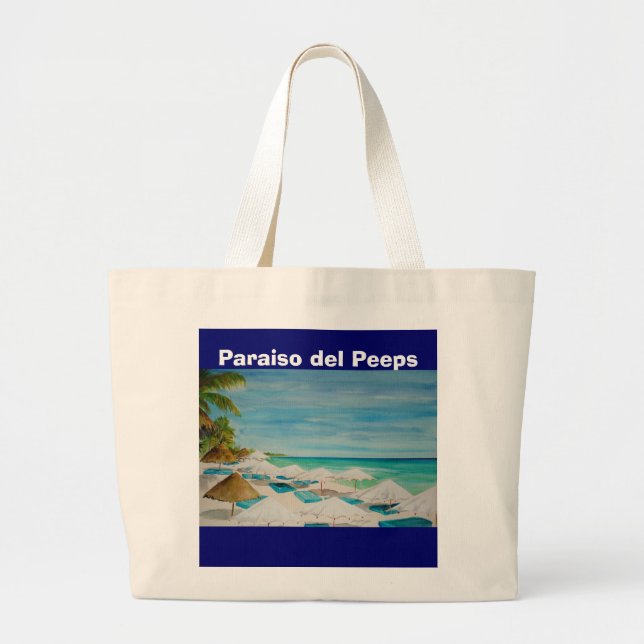 Grand Tote Bag EL Parisio, Paraiso del Peeps (Devant)