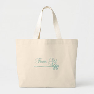 Grand Tote Bag Élégance de Teal de demoiselle de honneur