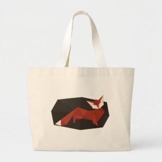 Grand Tote Bag Éléphant Fourre-tout de Fox d'origami