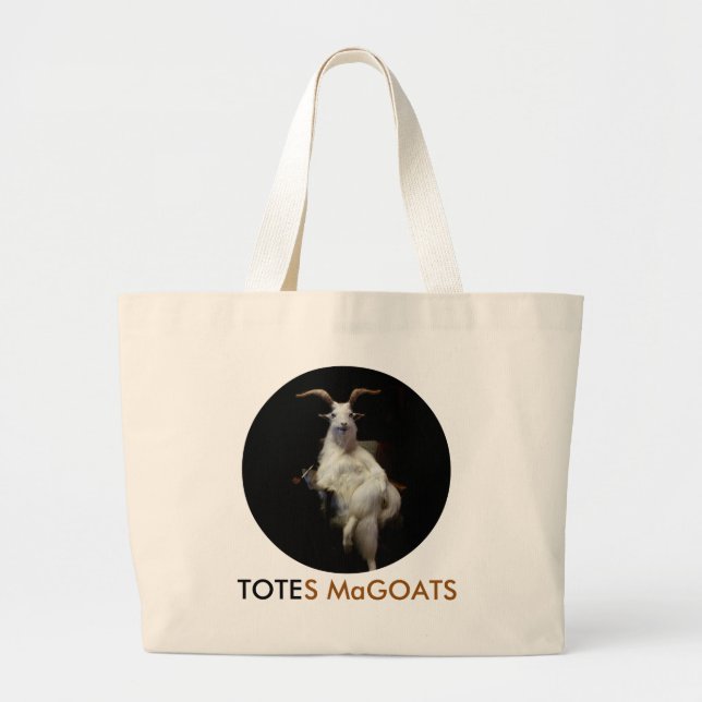 Grand Tote Bag Éléphant Fourre-tout de MaGoats d'emballages (Devant)