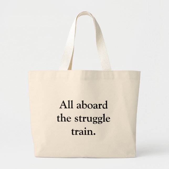 Grand Tote Bag Emballage inquiétant (Devant)