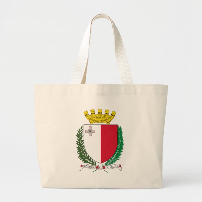 Grand Tote Bag emblème malta (Devant)