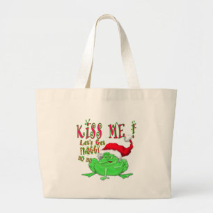 Grand Tote Bag Embrasse-moi et Froggy