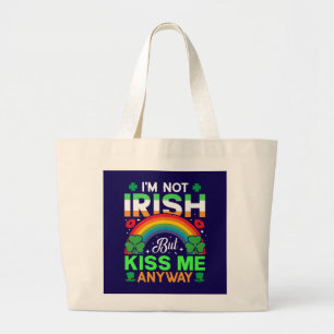 Grand Tote Bag embrassez-moi quand même irish humour design-63942