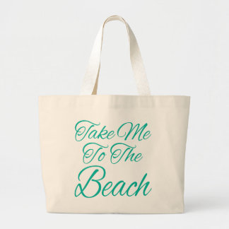 Grand Tote Bag Emmenez-Moi À La Plage