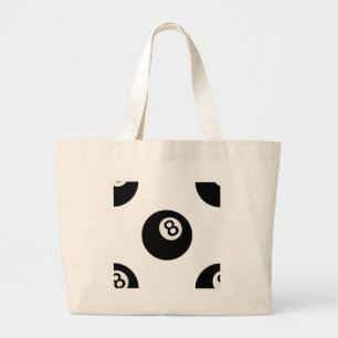 Grand Tote Bag émoticône huit balles