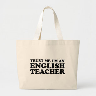 Grand Tote Bag Enseignant anglais