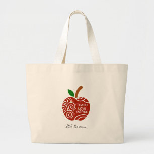 Grand Tote Bag Enseigner Amour Inspirer 
