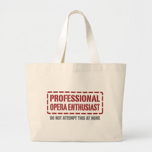 Grand Tote Bag Enthousiaste professionnel d'opéra