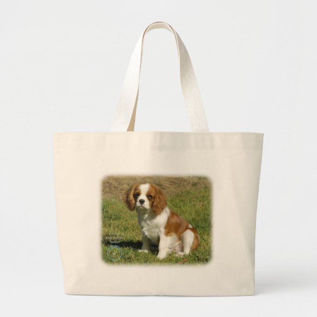 Grand Tote Bag Épagneul cavalier du Roi Charles (Devant)