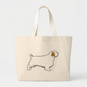 Grand Tote Bag épagneul de clumber