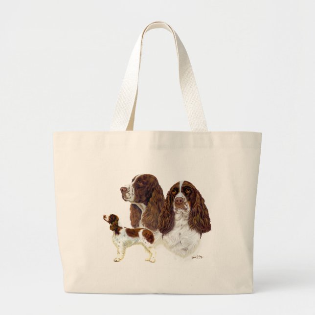 Grand Tote Bag Épagneul de springer anglais (Devant)