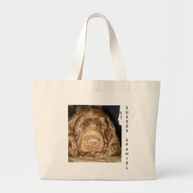 GRAND TOTE BAG ÉPAGNEUL DE SUSSEX FOURRE-TOUT (Devant)