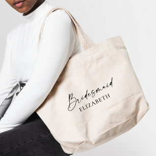 Grand Tote Bag Épouse d'encre minimaliste moderne