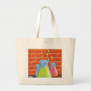 Grand Tote Bag Équipement en verre de dessin sur banc