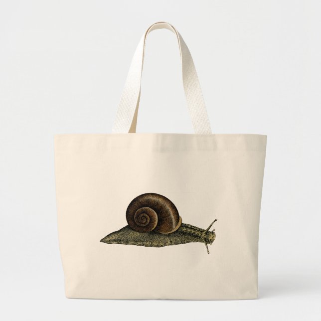 Grand Tote Bag Escargot vintage (Devant)