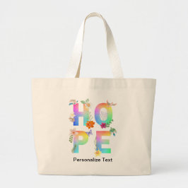 Grand Tote Bag Espérer Motivation artistique positive Inspiration