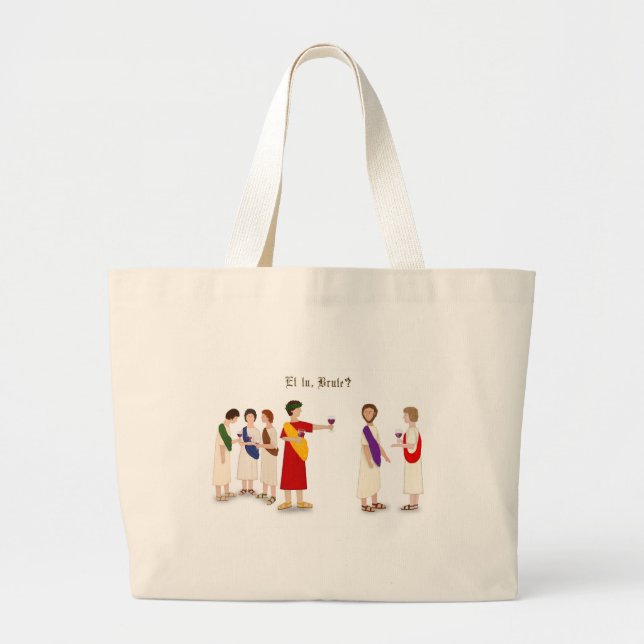 Grand Tote Bag "Et le TU, brute ?" Jules César (Devant)