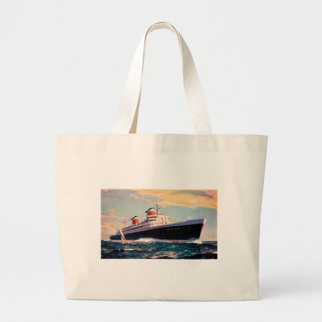 Grand Tote Bag États-Unis en mer (Devant)