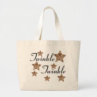 Grand Tote Bag Étoile fourre-tout de scintillement de