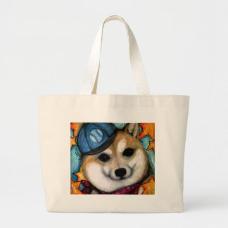 Grand Tote Bag Étoile superbe Shiba Inus