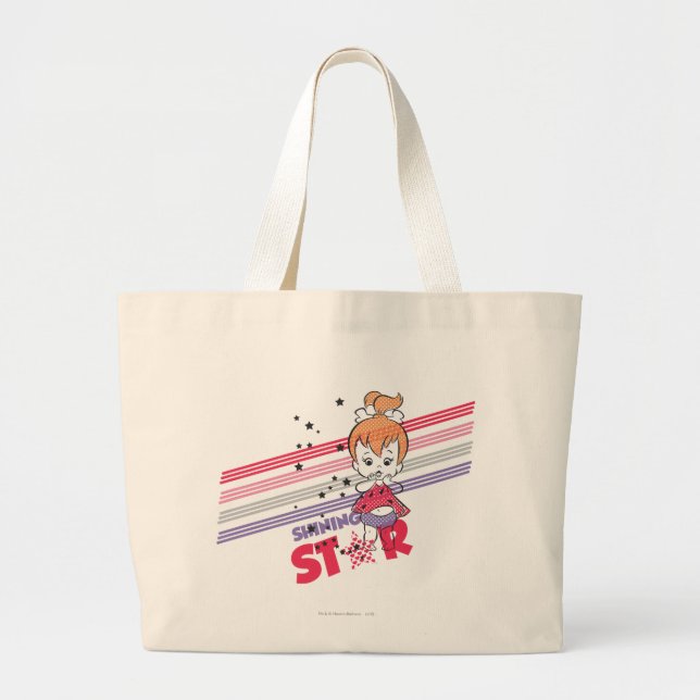 Grand Tote Bag Étoiles brillantes PEBBLES™ (Devant)