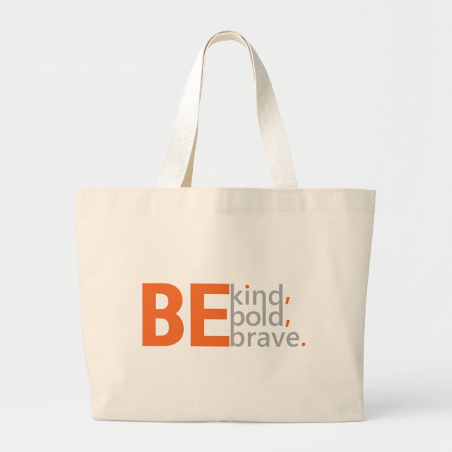Grand Tote Bag Être gentil (Devant)
