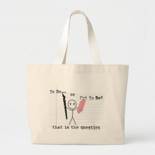 Grand Tote Bag Être ou ne pas être