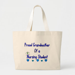 Grand Tote Bag Étudiant fier de soins de Granmother