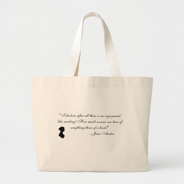 Grand Tote Bag Évènements mémorables de Jane Austen (Devant)