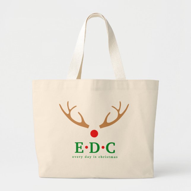 Grand Tote Bag Every Day is Christmas Large Tote (Devant)