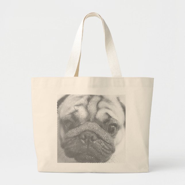 Grand Tote Bag Face carlin (Devant)