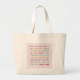 Grand Tote Bag Faire un voeu