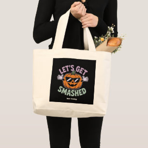 Grand Tote Bag Faisons fondre un costume Citrouille amusant Hallo