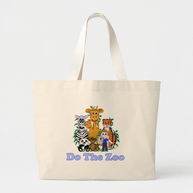 Grand Tote Bag Faites Le Zoo (Devant)