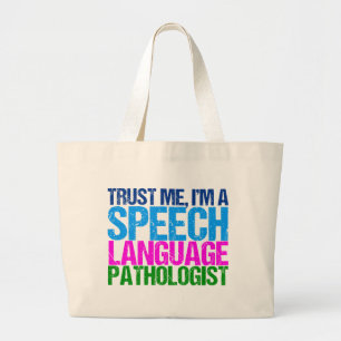 Grand Tote Bag Faites-moi confiance, je suis orthophoniste