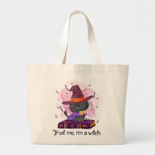 Grand Tote Bag Faites-moi confiance, je suis une sorcière