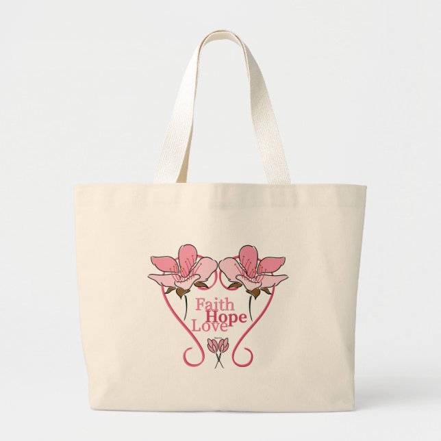 Grand Tote Bag FaItH, HoPe et LoVe (Devant)