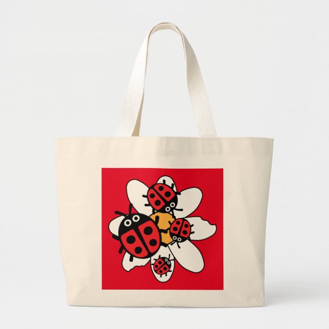 Grand Tote Bag Famille des enfants mignonnes (Devant)