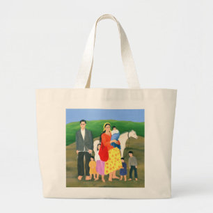 Grand Tote Bag Famille gitane 1986