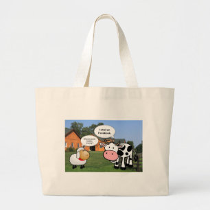 Grand Tote Bag Farm animals cute cartoon funny chat