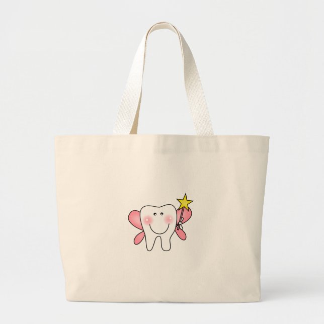 Grand Tote Bag Fée de dent (Devant)