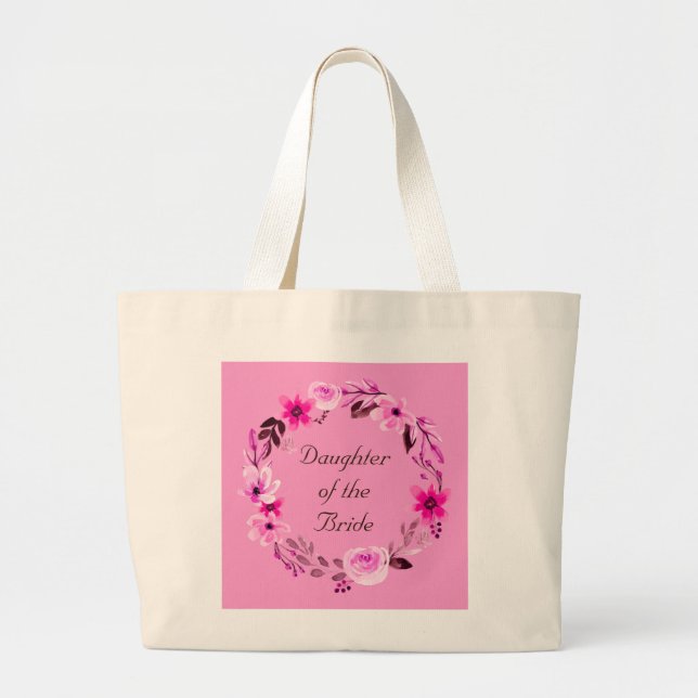 Grand Tote Bag Femme de demoiselle d'honneur mère de la mariée (Devant)