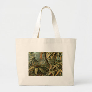 Grand Tote Bag Ferns Palm Tree Antique Botanical Ferns Art