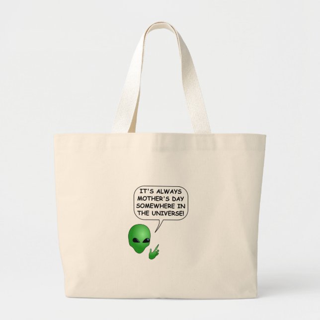 Grand Tote Bag Fête des mères Aliens (Devant)
