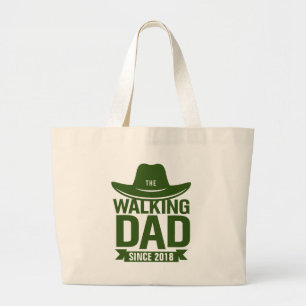 Grand Tote Bag Fête des pères - Le Père qui marche depuis...