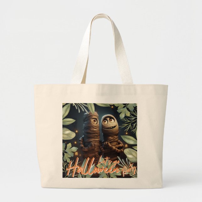 Grand Tote Bag Fête d'Halloween (Devant)